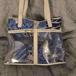 Rare & Unique Salvatore Ferragam Tote with Transparent Design and Zipper…